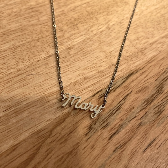 Cursive “Mary” Necklace - Picture 1 of 3